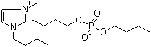 structure of CAS# 663199-28-8, 1-丁基-3-甲基咪唑鎓磷酸二丁酯盐