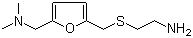 2-[([5-[(Dimethylamino)methyl]-2-furyl]methyl)thio]ethan-1-amine molecular structure (CAS 66356-53-4)
