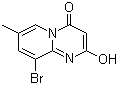structure of CAS# 663619-90-7, 9-Bromo-2-hydroxy-7-methyl-4H-pyrido[1,2-a]pyrimidin-4-one