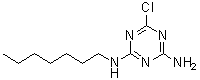 CAS # 6642-22-4, 6-Chloro-N2-heptyl-1,3,5-triazine-2,4-diamine, NSC 14444