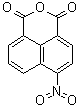 CAS # 6642-29-1, 6-Nitro-1H,3H-naphtho[1,8-cd]pyran-1,3-dione, 4-Nitronaphthalene-1,8-dicarboxylic anhydride, 4-Nitronaphthalic anhydride, 5-Nitronaphthalic anhydride, NSC 15356