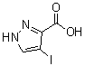 4-Iodo-1H-pyrazole-3-carboxylic acid molecular structure (CAS 6647-93-4)