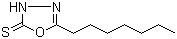 structure of CAS# 66473-10-7, 5-Heptyl-1,3,4-oxadiazole-2(3H)-thione