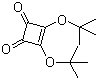 structure of CAS# 66478-66-8, 3,4-Di(tert-butoxy)-3-cyclobutene-1,2-dione