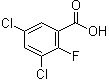 structure of CAS# 665022-07-1, 3,5-二氯-2-氟苯甲酸