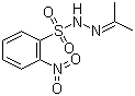 structure of CAS# 6655-27-2, N-Isopropylidene-N'-2-nitrobenzenesulfonyl hydrazine