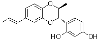 structure of CAS# 666250-52-8, 4-[(2S,3S)-2,3-二氢-3-甲基-7-(1E)-1-丙烯基-1,4-苯并二氧杂环己-2-基]-1,3-苯二酚