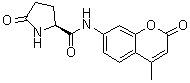 structure of CAS# 66642-36-2, (2S)-N-(4-甲基-2-氧代-2H-1-苯并吡喃-7-基)-5-氧代-2-吡咯烷甲酰胺