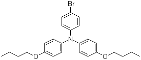 structure of CAS# 666711-17-7, 4-Bromo-N,N-bis(4-butoxyphenyl)benzenamine