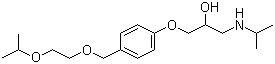 structure of CAS# 66722-44-9, 比索洛尔