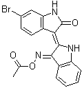structure of CAS# 667463-85-6, 6-溴靛玉红-3'-丙酮肟