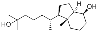 structure of CAS# 66774-84-3, (εR,1R,3aR,4S,7aR)-Octahydro-4-hydroxy-α,α,ε,7a-tetramethyl-1H-indene-1-pentanol