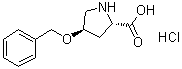 structure of CAS# 66831-16-1, (4R)-4-(Phenylmethoxy)-L-proline hydrochloride