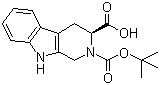 structure of CAS# 66863-43-2, N-Boc-L-1,2,3,4-Tetrahydro-beta-carboline-3-carboxylic acid