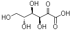 CAS # 669-90-9, D-arabino-2-Hexulosonic acid, 2-Oxo-D-gluconic acid, 2-Oxogluconic acid, 2-keto-D-Gluconic acid, 2-keto-Gluconic acid