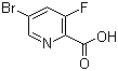 structure of CAS# 669066-91-5, 5-溴-3-氟吡啶-2-羧酸