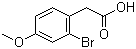 structure of CAS# 66916-99-2, 2-溴-4-甲氧基苯乙酸