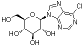 CAS # 66981-23-5, 6-Chloro-9-beta-D-glucopyranosyl-9H-purine