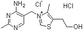 CAS 登录号：67-03-8, 盐酸硫胺, 维生素 B1 盐酸盐, 3-[(4-氨基-2-甲基-5-嘧啶基)甲基]-5-(2-羟乙基)-4-甲基噻唑鎓盐酸盐
