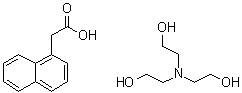 CAS # 67026-10-2, 1-Naphthaleneacetic acid, salt with 2,2',2''-nitrilotriethanol, 1-NAA triethanolamine salt, Pomonit Super