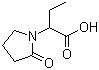 CAS # 67118-31-4, alpha-Ethyl-2-oxo-1-pyrrolidineacetic acid