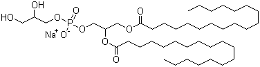 Distearoyl phosphatidylglycerole sodium salt molecular structure (CAS 67232-82-0)