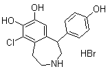 structure of CAS# 67287-54-1, 非诺多泮单氢溴酸盐