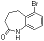 structure of CAS# 6729-30-2, 6-溴-1,3,4,5-四氢-2H-1-苯并氮杂卓-2-酮