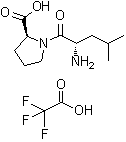 structure of CAS# 67320-92-7, 1-L-Leucyl-L-proline mono(trifluoroacetate)