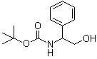 structure of CAS# 67341-01-9, (2-Hydroxy-1-phenylethyl)carbamic acid tert-butyl ester