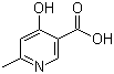 structure of CAS# 67367-33-3, 4-Hydroxy-6-methylnicotinic acid