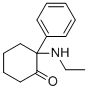 2-(Ethylamino)-2-phenylcyclohexan-1-one molecular structure (CAS 6740-82-5)