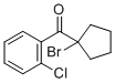 CAS # 6740-86-9, (1-Bromocyclopentyl)(2-chlorophenyl)-methanone, 1-Bromocyclopentyl o -chlorophenyl ketone