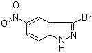 structure of CAS# 67400-25-3, 3-Bromo-5-nitro-1H-indazole
