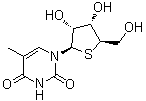 structure of CAS# 6741-71-5, 5-Methyl-4'-thiouridine