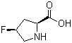 (2S,4S)-4-Fluoropyrrolidine-2-carboxylic acid molecular structure (CAS 6745-32-0)