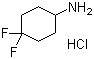 structure of CAS# 675112-70-6, 4,4-二氟环己胺盐酸盐