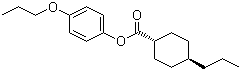 CAS # 67589-40-6, trans-4-propylcyclohexanecarboxylic acid 4-propoxyphenyl ester