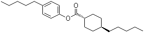 CAS # 67589-72-4, 4-Pentylphenyl trans-4-pentylcyclohexylcarboxylate, trans-4-Pentylcyclohexanecarboxylic acid 4-pentylphenyl ester
