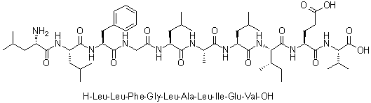 CAS 登录号：676595-50-9, L-亮氨酰-L-亮氨酰-L-苯丙氨酰甘氨酰-L-亮氨酰-L-丙氨酰-L-亮氨酰-L-异亮氨酰-L-alpha-谷氨酰-L-缬氨酸