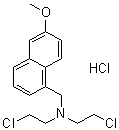CAS # 67684-81-5, N,N-Bis(2-chloroethyl)-6-methoxy-1-naphthalenemethanamine hydrochloride, NSC 172653