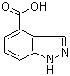 structure of CAS# 677306-38-6, 1H-吲唑-4-羧酸