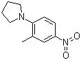 CAS # 67828-58-4, 1-(2-Methyl-4-nitrophenyl)pyrrolidine, 5-Nitro-2-(1-pyrrolidinyl)toluene