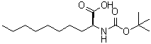 (S)-2-[[(1,1-Dimethylethoxy)carbonyl]amino]decanoic acid molecular structure (CAS 67862-03-7)