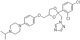 CAS # 67915-31-5, Terconazole, 1-[4-[[(2R,4S)-2-(2,4-Dichlorophenyl)-2-(1,2,4-triazol-1-ylmethyl)-1,3-dioxolan-4-yl]methoxy]phenyl]-4-propan-2-yl-piperazine