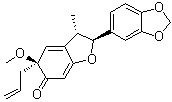 CAS # 67920-48-3, [2S-(2alpha,3beta,5beta)]-2-(1,3-Benzodioxol-5-yl)-3,5-dihydro-5-methoxy-3-methyl-5-(2-propenyl)-6(2H)-benzofuranone