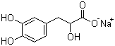 CAS # 67920-52-9, Sodium danshensu, Sodium DL-beta-(3,4-dihydroxyphenyl)lactate, 3-(3',4'-Dihydroxyphenyl)lactic acid sodium salt