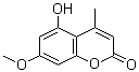 5-Hydroxy-7-methoxy-4-methyl-2H-1-benzopyran-2-one molecular structure (CAS 6795-19-3)