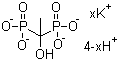 1-Hydroxyethanediphosphonic acid potassium salt molecular structure (CAS 67953-76-8)