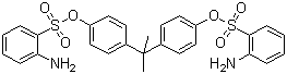 CAS # 68015-60-1, 2-Aminobenzenesulfonic acid (1-methylethylidene)di-4,1-phenylene ester, Isopropylidenedi-1,4-phenylene bis(2-aminobenzenesulphonate)